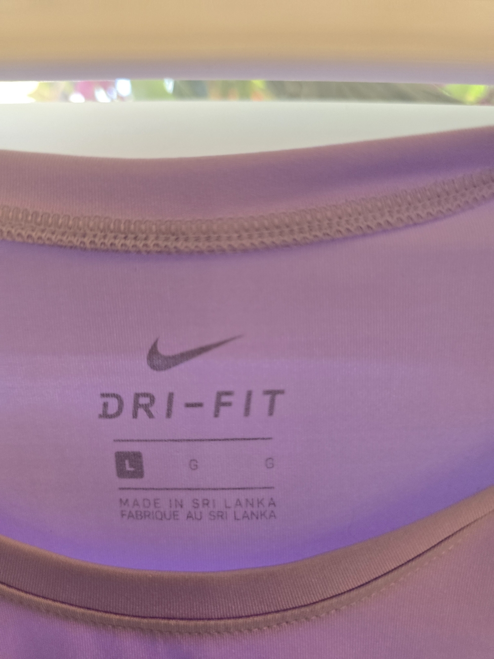Nike Purple Dri-FIT Sleeveless Tank with Side Ties - Picture 3 of 4